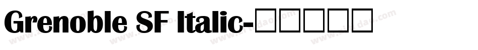 Grenoble SF Italic字体转换
